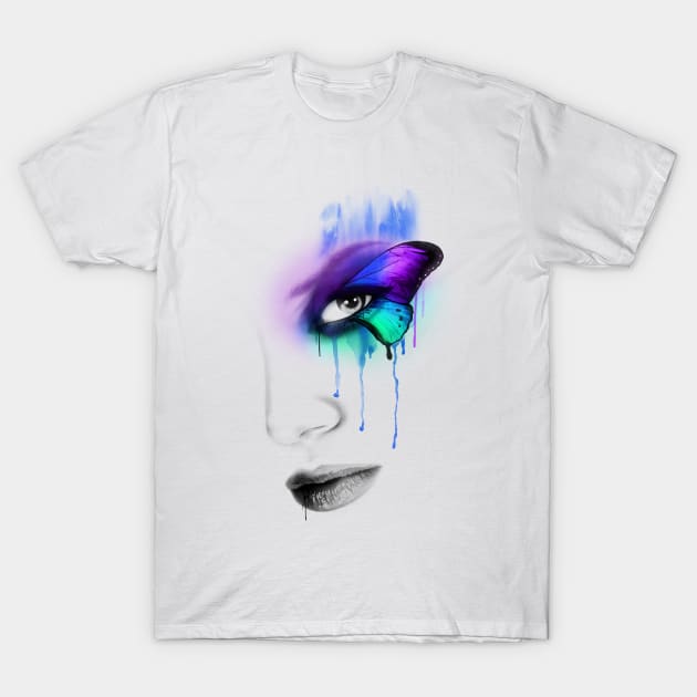 Butterfly Eye T-Shirt by BrickorBrackdesigns